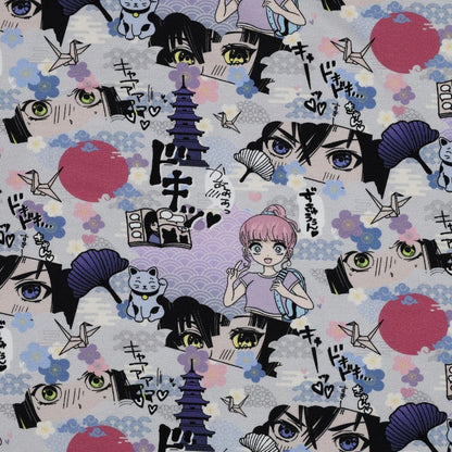 Thin cotton jersey-Manga 200 g/m²