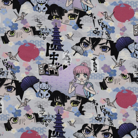 Thin cotton jersey-Manga 200 g/m²