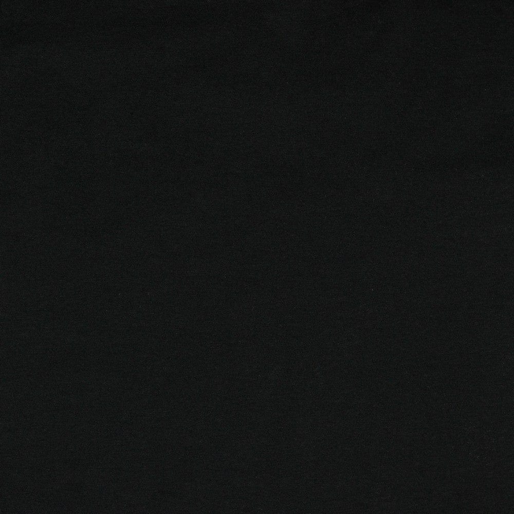 thin black cotton jersey 215 g/m²