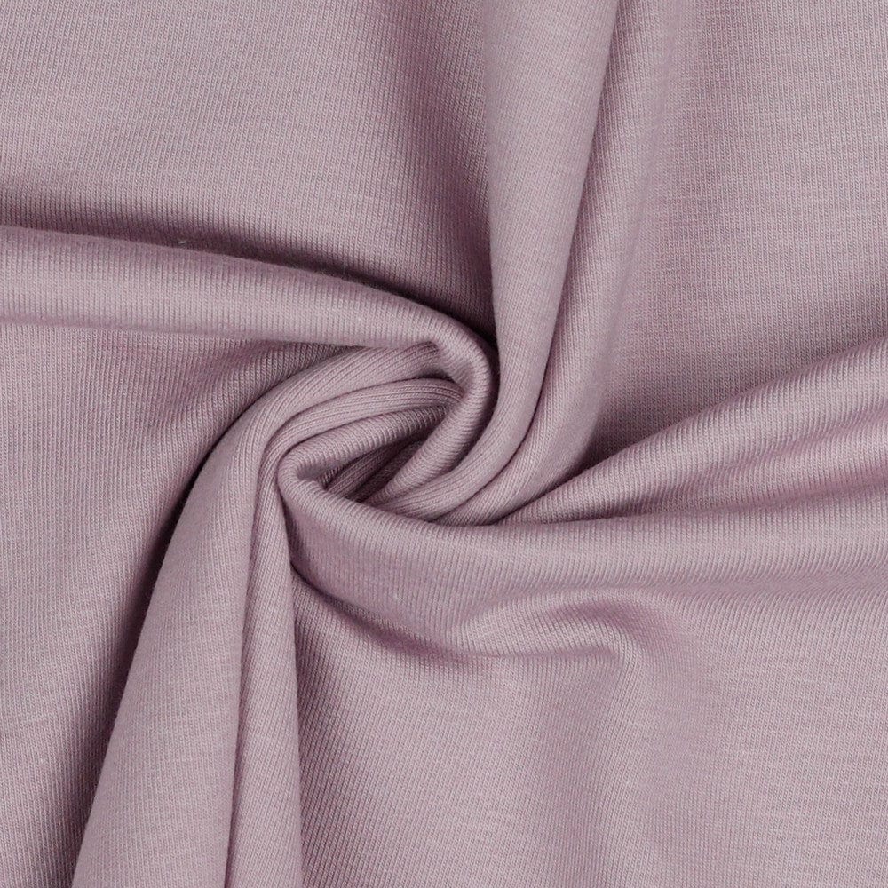 Thin cotton jersey - powder pink 215 g/m²