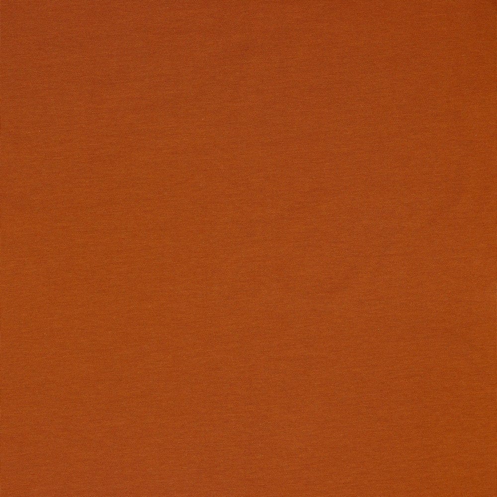 Thin cotton jersey - rust tone 215 g/m²