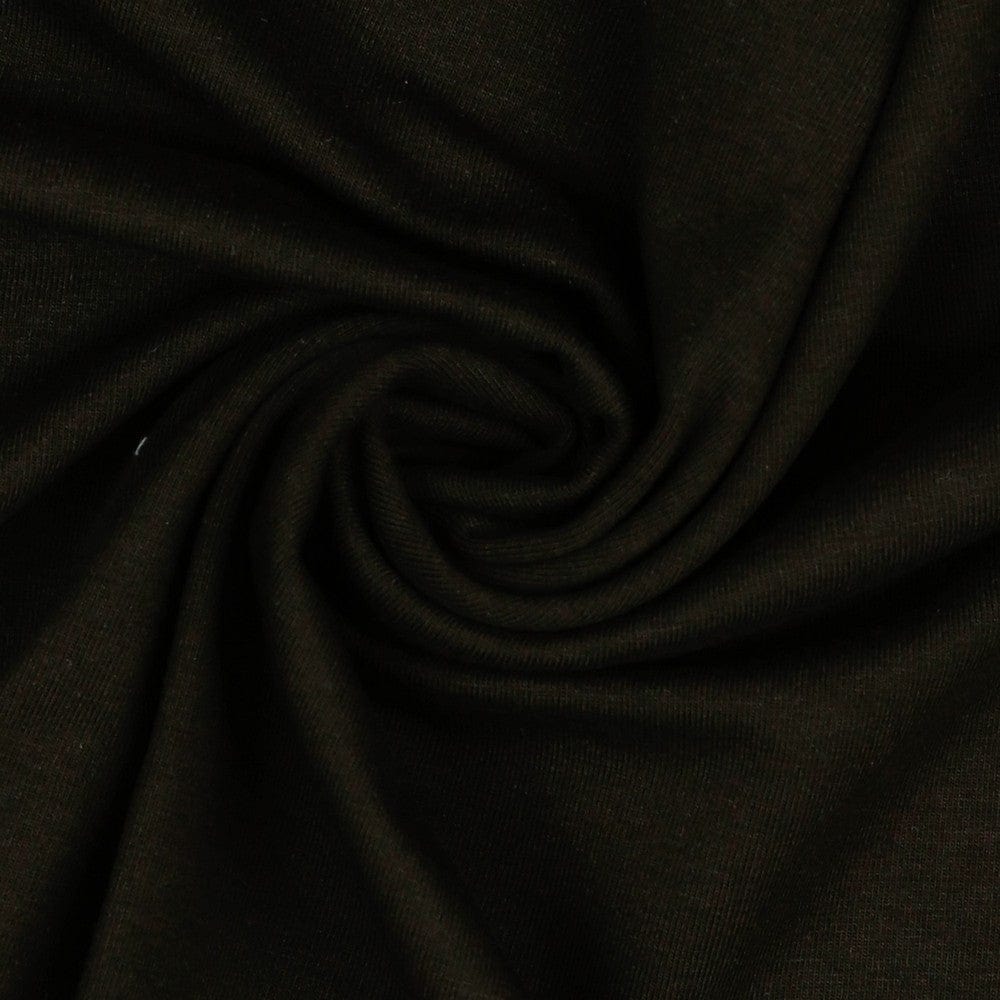 Thin cotton jersey - chocolate brown 215 g/m²