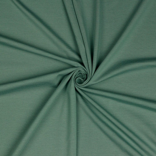 Thin cotton jersey - dark mint 215 g/m²