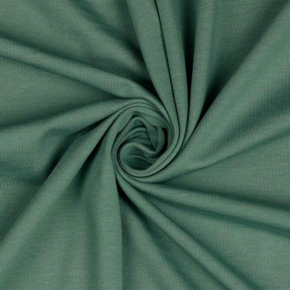 Lightweight cotton knit-dark mint 215 g/m²
