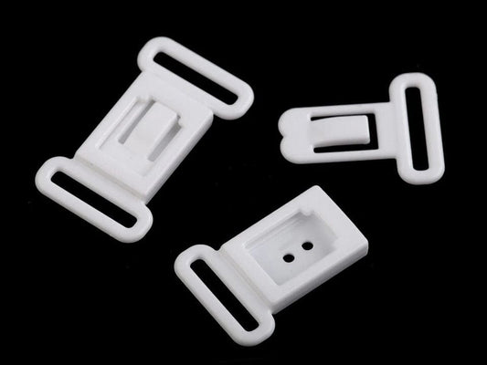 Plastic fastening clip 12 mm-white (pack of 4 pcs)