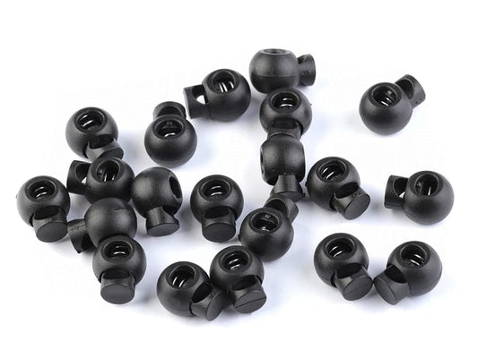 Plastic cord clamp 15x19 mm-black