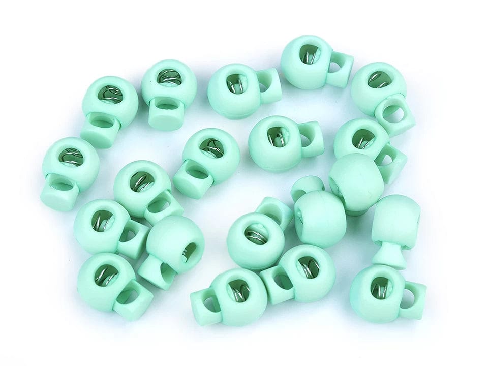 Plastic cord lock 15x19 mm-mint