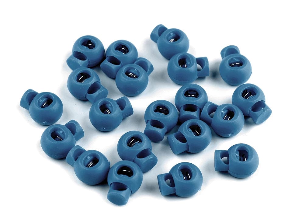 Plastic cord lock 15x19 mm-petrol