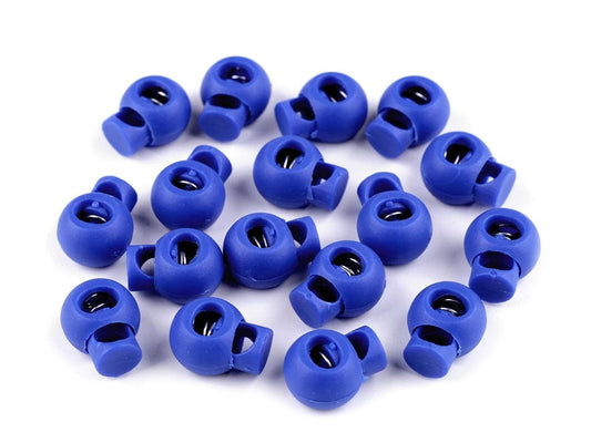 Plastic cord lock 15x19 mm-cornflower blue
