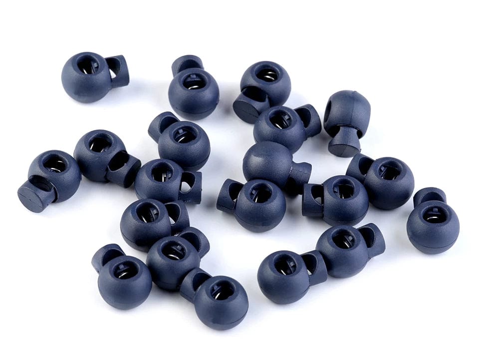 Plastic cord stopper 15x19 mm-dark blue