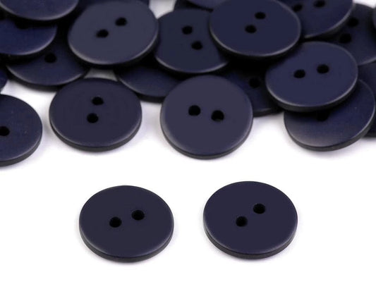 Plastic buttons 15 mm-dark blue