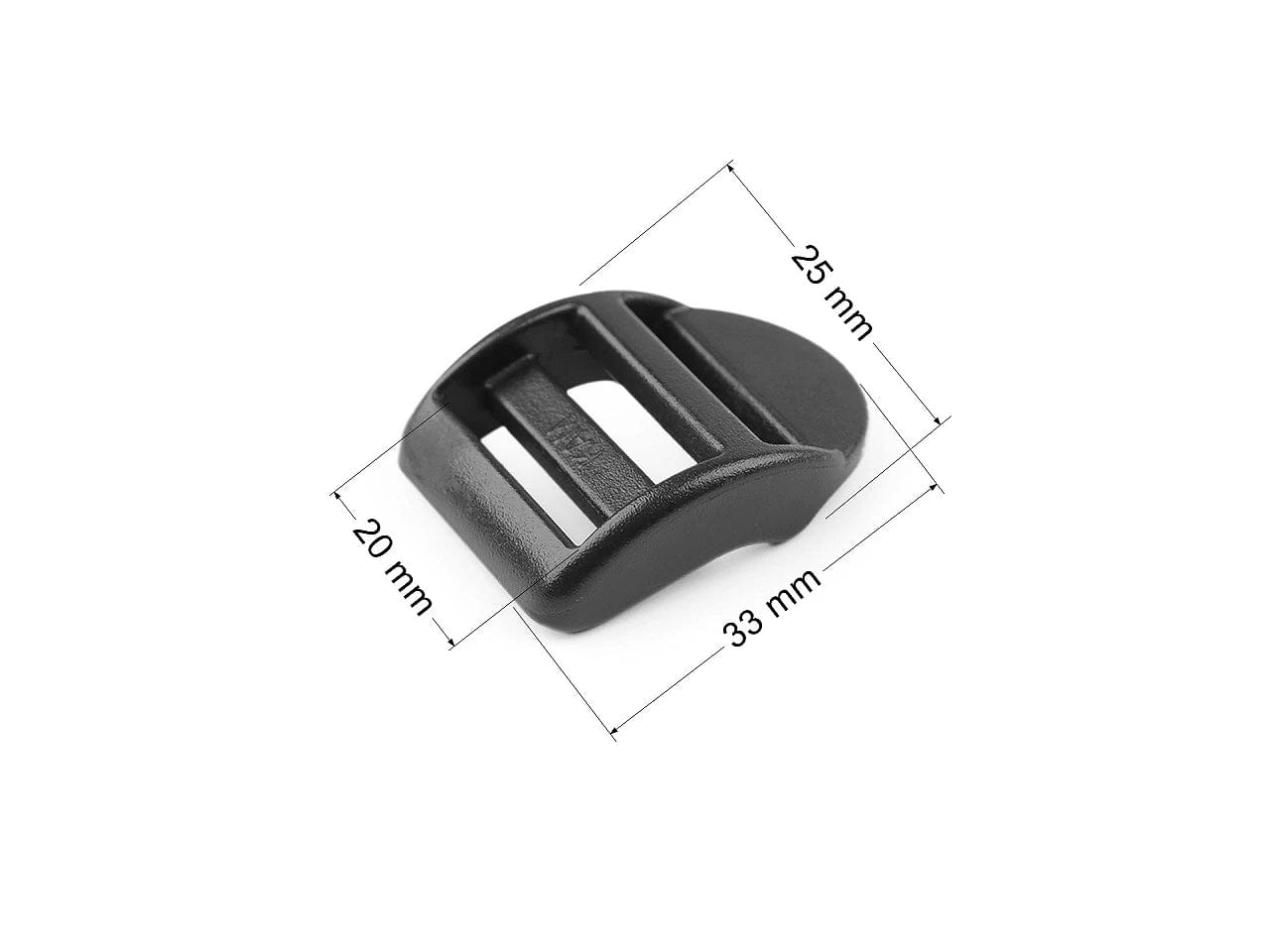 Plastic insert regulator 20 mm - black (pack of 5 pcs)