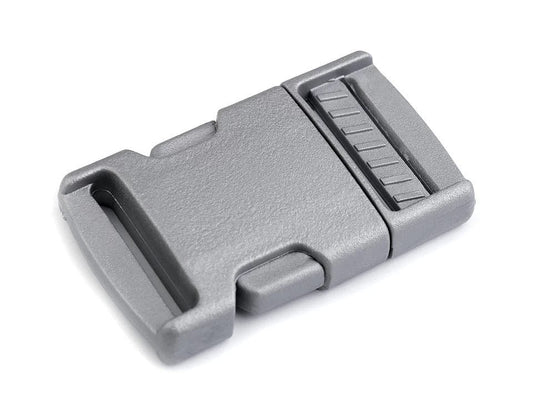 Plastic buckle connector 25 mm, gray (pack of 5 pcs)