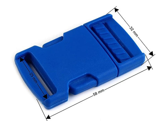 Plastic buckle connector 25 mm - cornflower blue (pack of 5 pcs)
