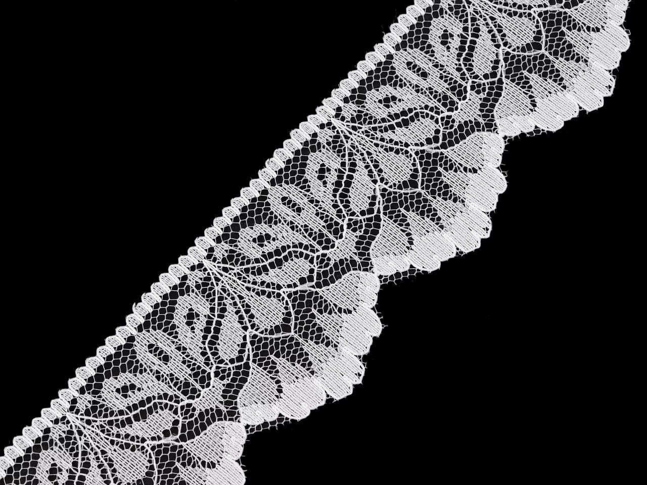 White polyamide lace-4.7 cm