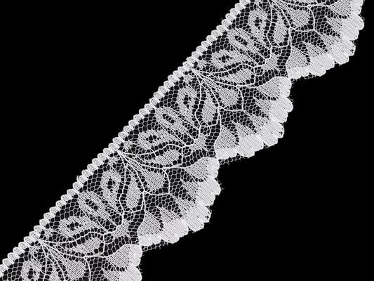 White polyamide lace-4.7 cm