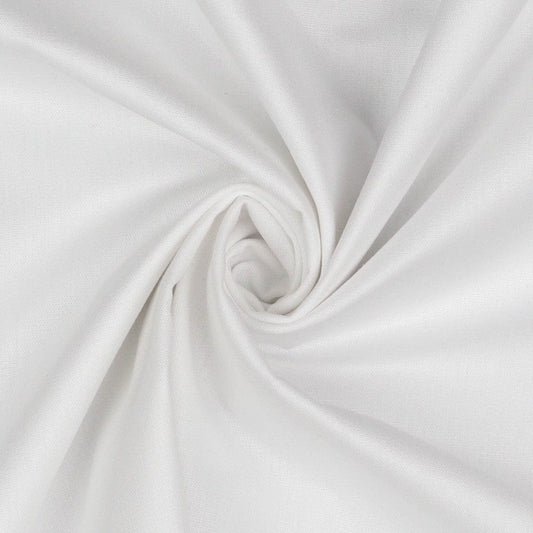 Premium 100% cotton fabric-white 130 g/m²