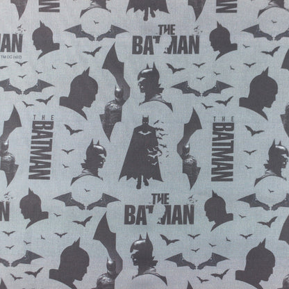 Premiumowa tkanina bawełniana 100% – Batman na szarym tle The Batman ™© 135 g/m²