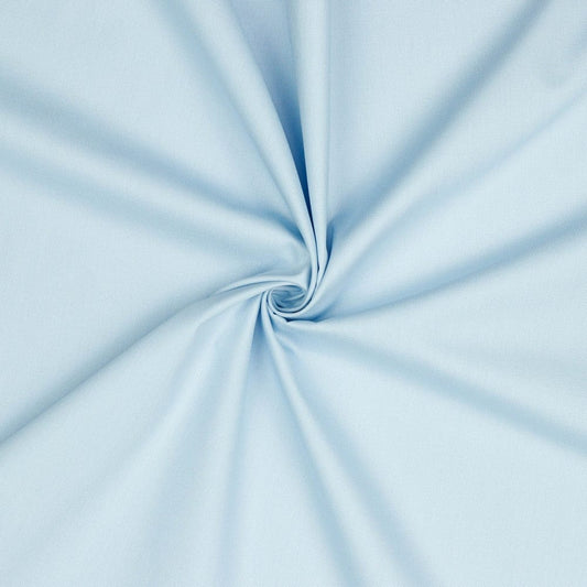 Premium 100% cotton fabric - light blue 125 g/m²