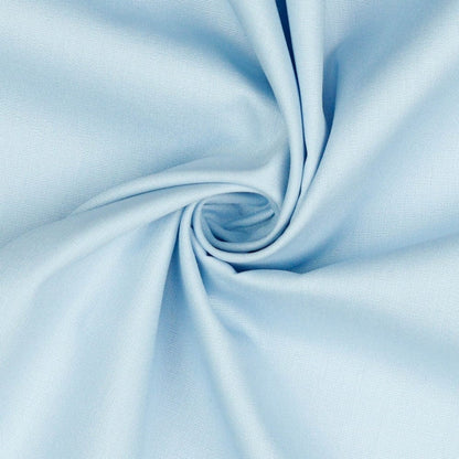 Premium 100% cotton fabric, light blue 125 g/m²