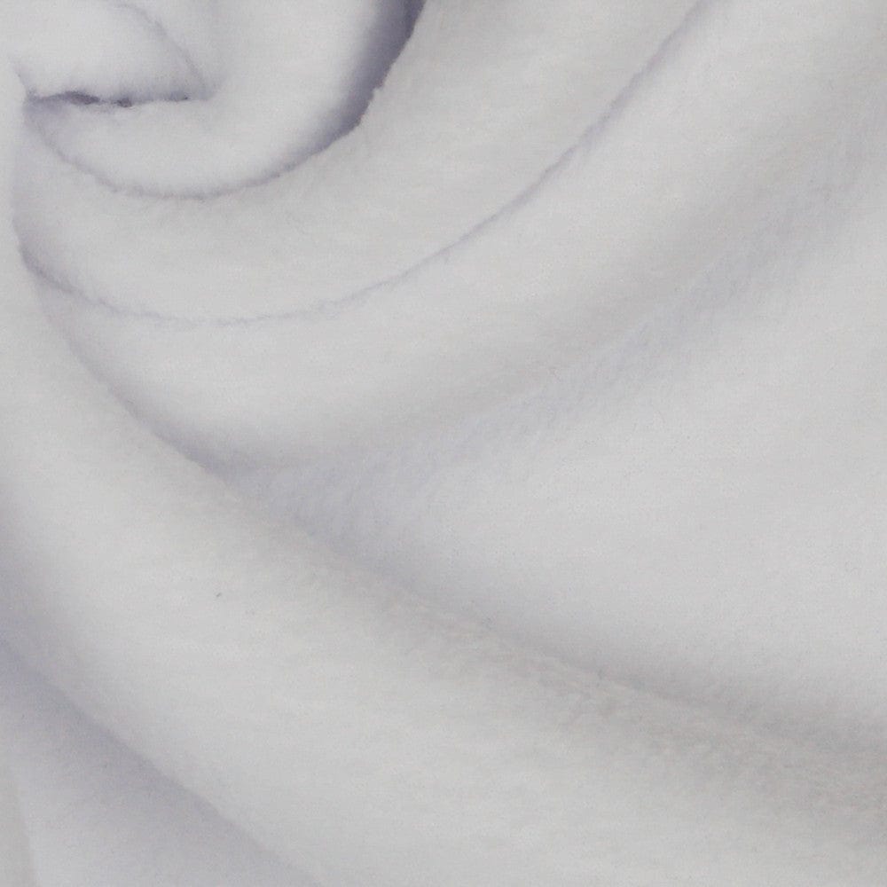 Premium Anti-Pilling Fleece Fabric - White 240 g/m²