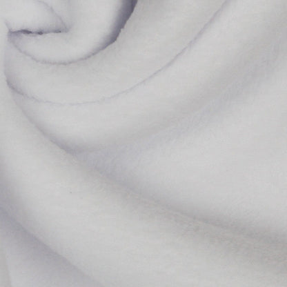 Premium Anti-Pilling Fleece Fabric - White 240 g/m²