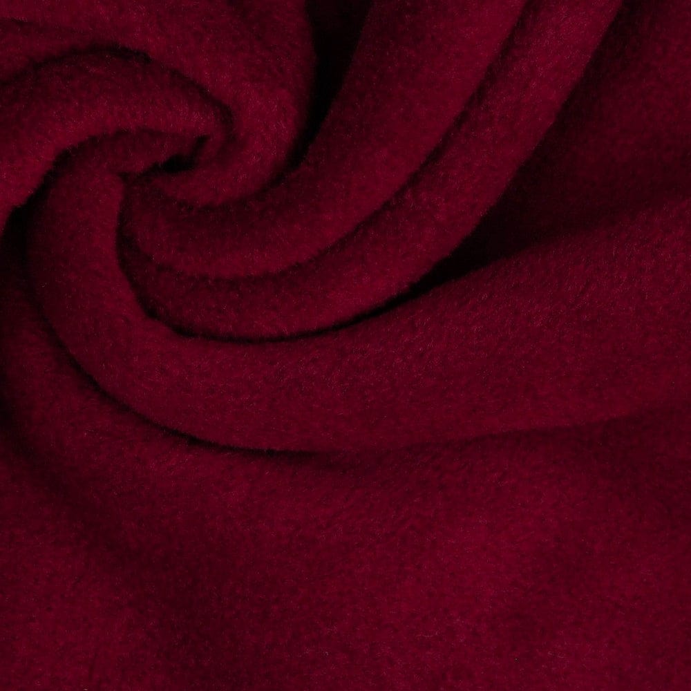Premium Anti-Pilling Fleece Fabric - Burgundy 240 g/m²