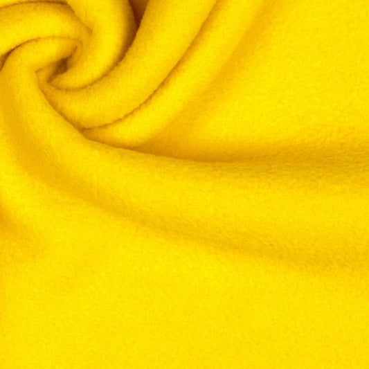Premium Anti-Pilling Fleece Fabric - Yellow 240 g/m²