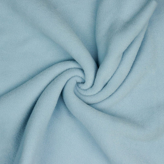 Premium Anti-Pilling Fleece Fabric-Light Blue 240 g/m²