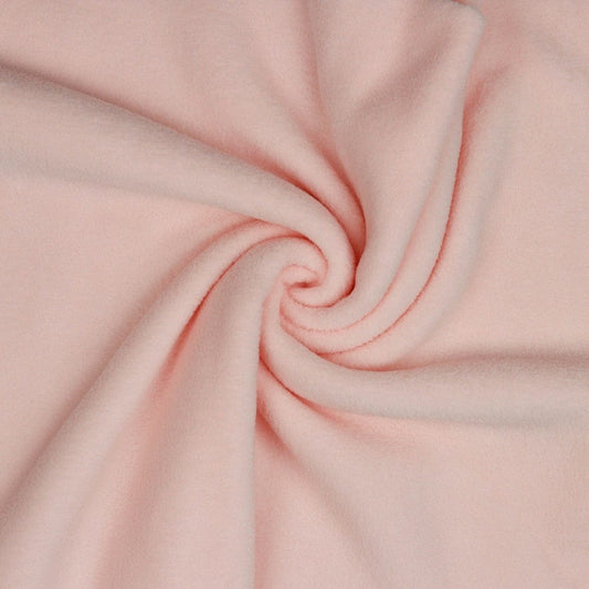 Premium Anti-Pilling Fleece Fabric - Soft Pink 240 g/m²