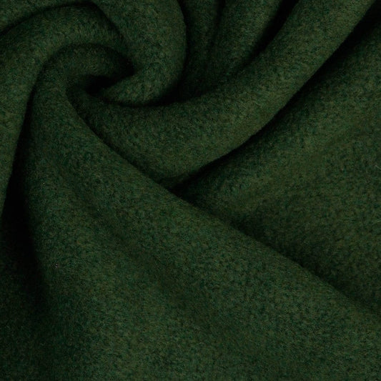 Premium Anti-Pilling Fleece Fabric - Forest Moss Green 240 g/m²