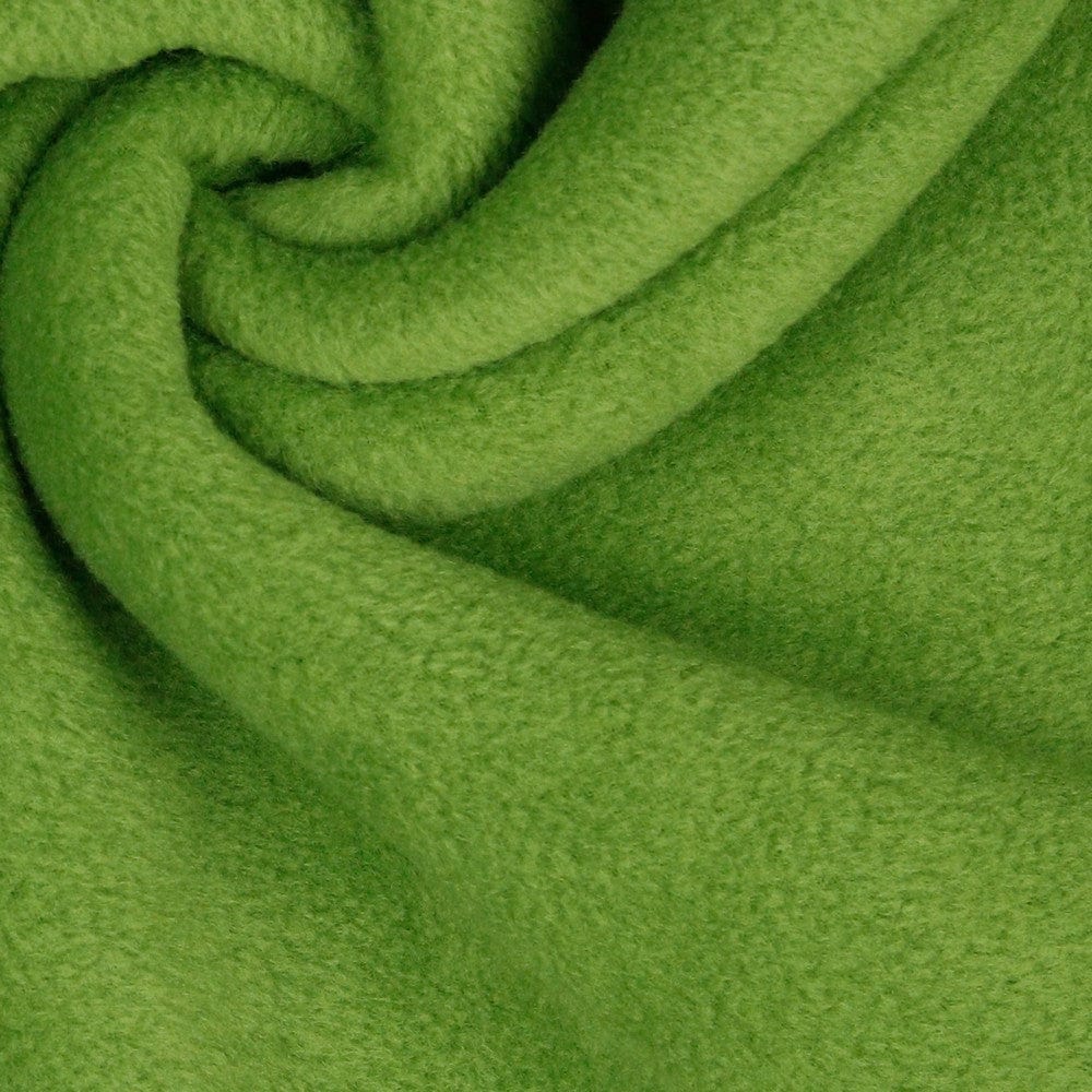 Premium Anti-Pilling Green Fleece Fabric 240 g/m²