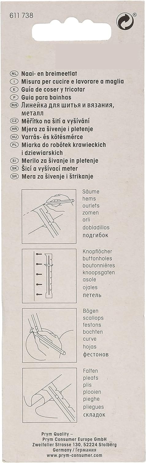 PRYM Tailor's and Knitter's Ruler