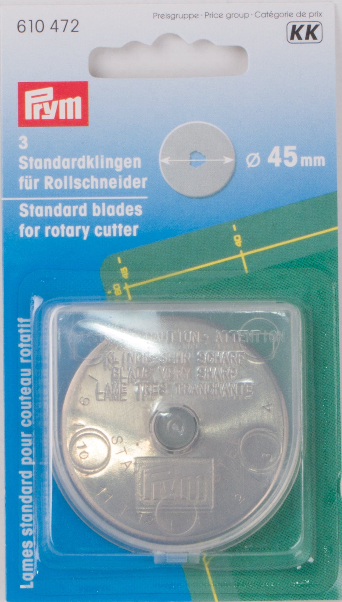 PRYM Replacement Blades for Rotary Cutter, 45 mm - 3 pcs.