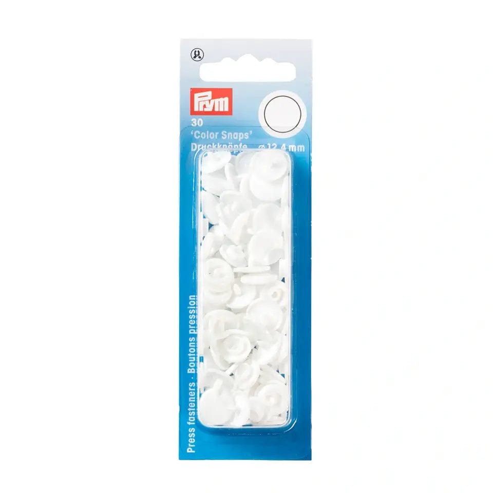 PRYM Snap Fasteners Ø12.4 mm 30 pcs - white