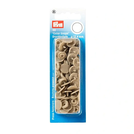 PRYM Snap fasteners Ø12.4 mm 30 pcs beige