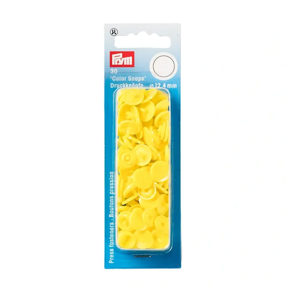 PRYM Press Studs Ø12.4 mm 30 pcs-yellow