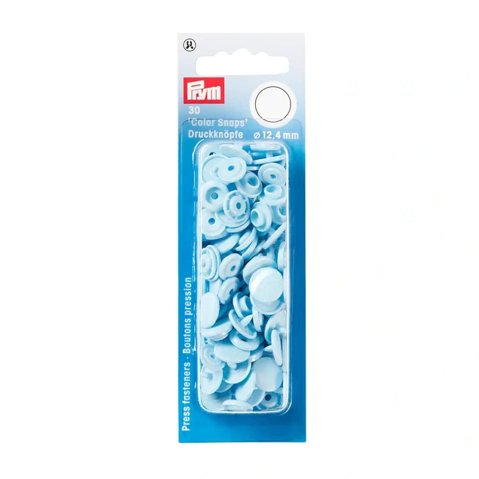 PRYM Snap Fasteners Ø12.4 mm 30 pcs light blue