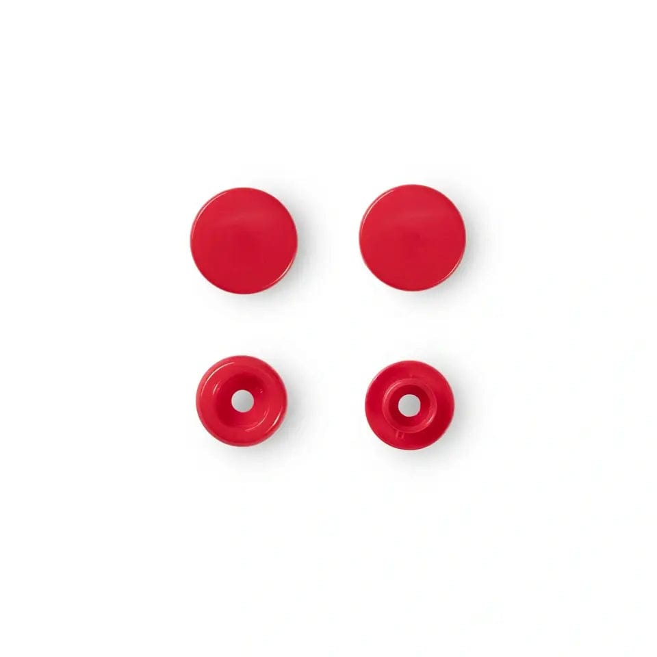 PRYM Snap Fasteners Ø12.4 mm 30 pcs-cherry red