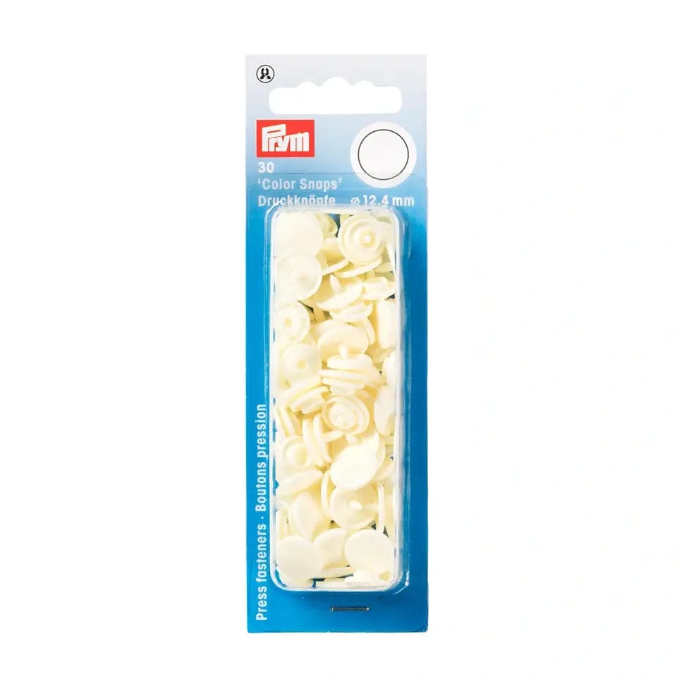 PRYM Snap fasteners Ø12.4 mm 30 pcs cream tone