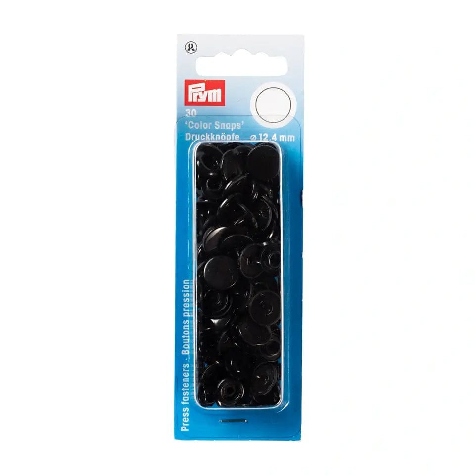 PRYM Snap Fasteners Ø12.4 mm 30 pcs black