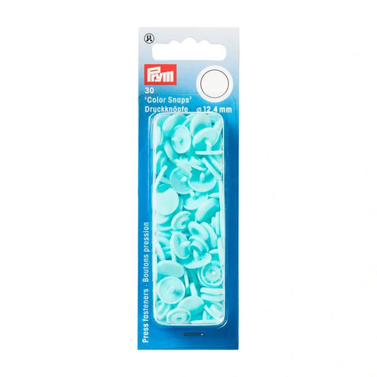PRYM Snap Fasteners Ø12.4 mm 30 pcs - mint