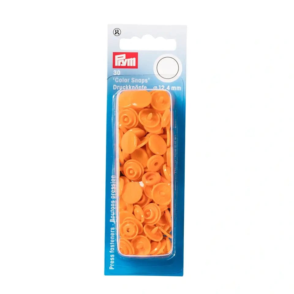 PRYM Snap Fasteners Ø12.4 mm 30 pcs-orange