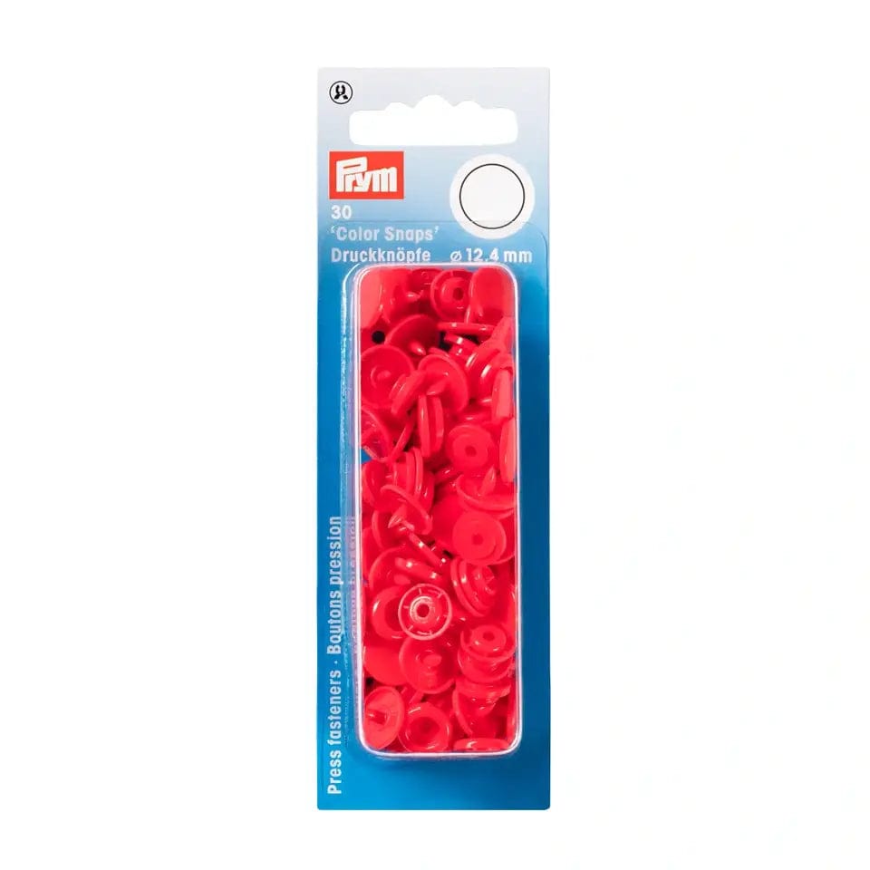 PRYM Snap fasteners Ø12.4 mm 30 pcs - red