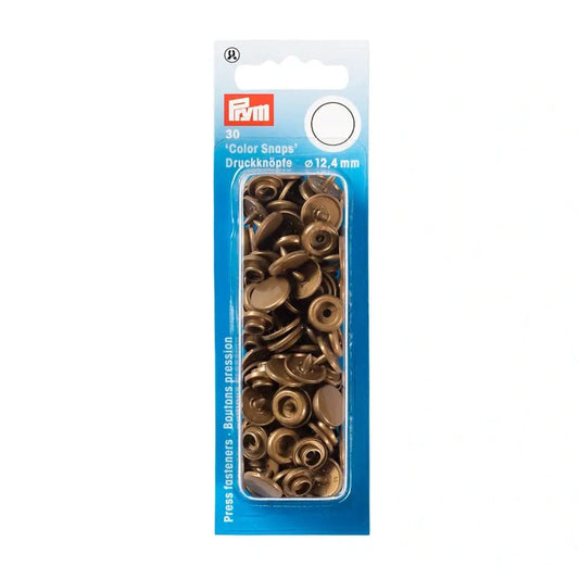 PRYM Snap Fasteners Ø12.4 mm 30 pcs-gold