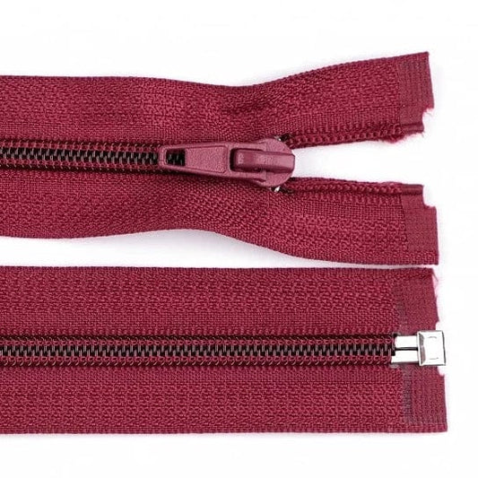 Zipper opening-burgundy