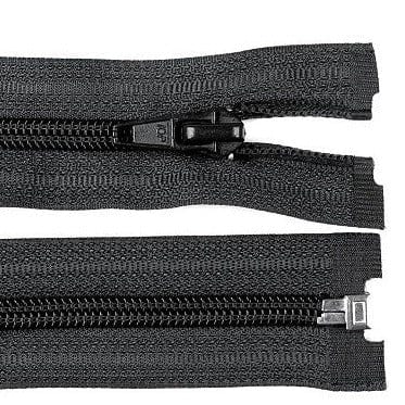 Black with zippered opening
