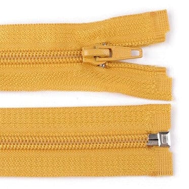 Zipper opening-mustard