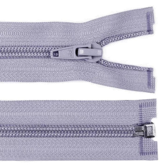 Easy-to-open zipper, lilac gray