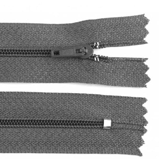 Closed-end zipper - dark grey